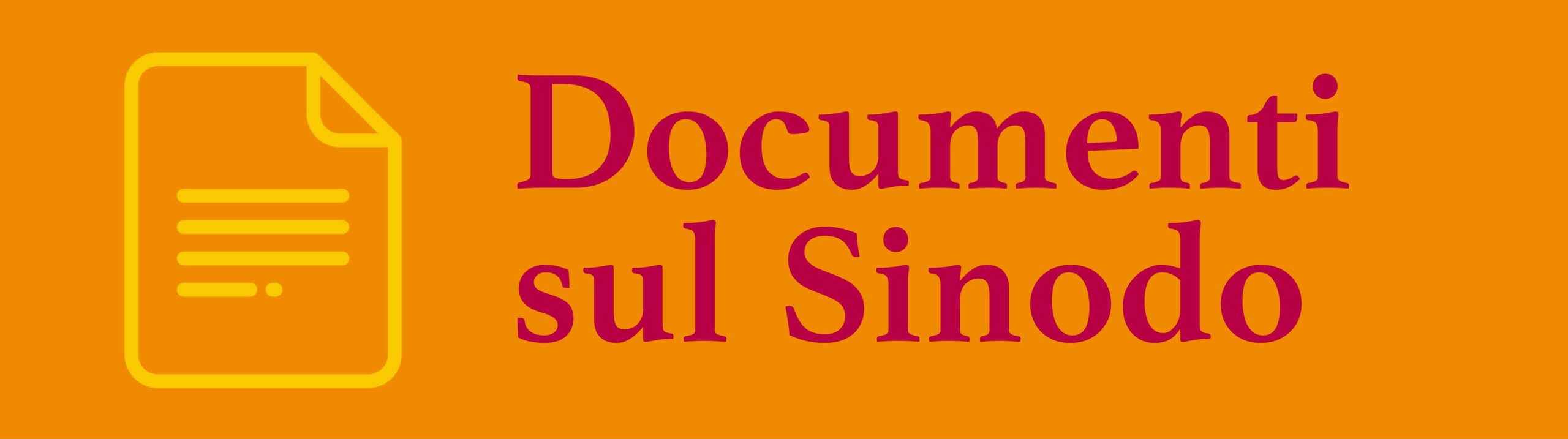 Documenti sul Sinodo